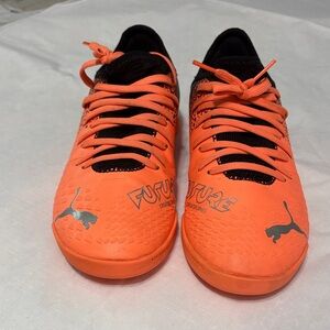 Puma Kids Orange and Black Sneakers